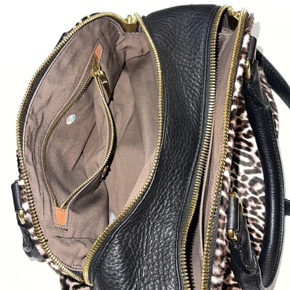 NWOT J. Crew Bienniel Medium Satchel Calf Hair Leopard - Picture 13 of 15